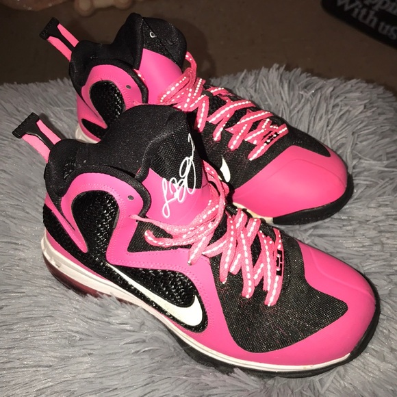 pink lebron 9s